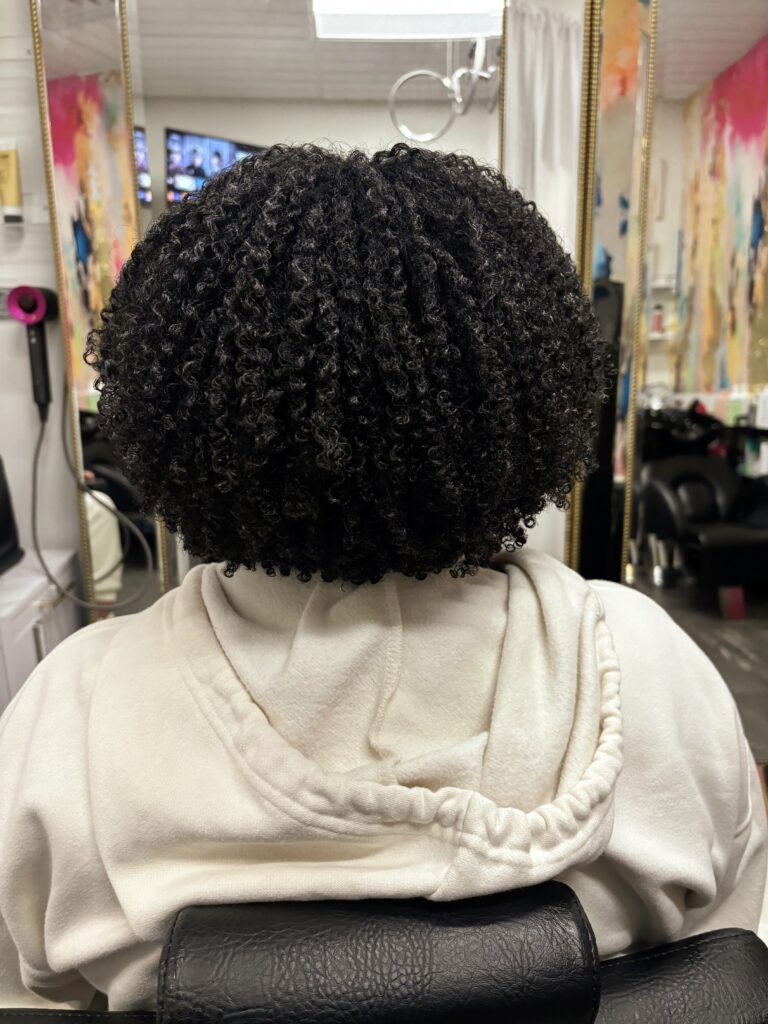Defined wash n go on Type 4a Hair