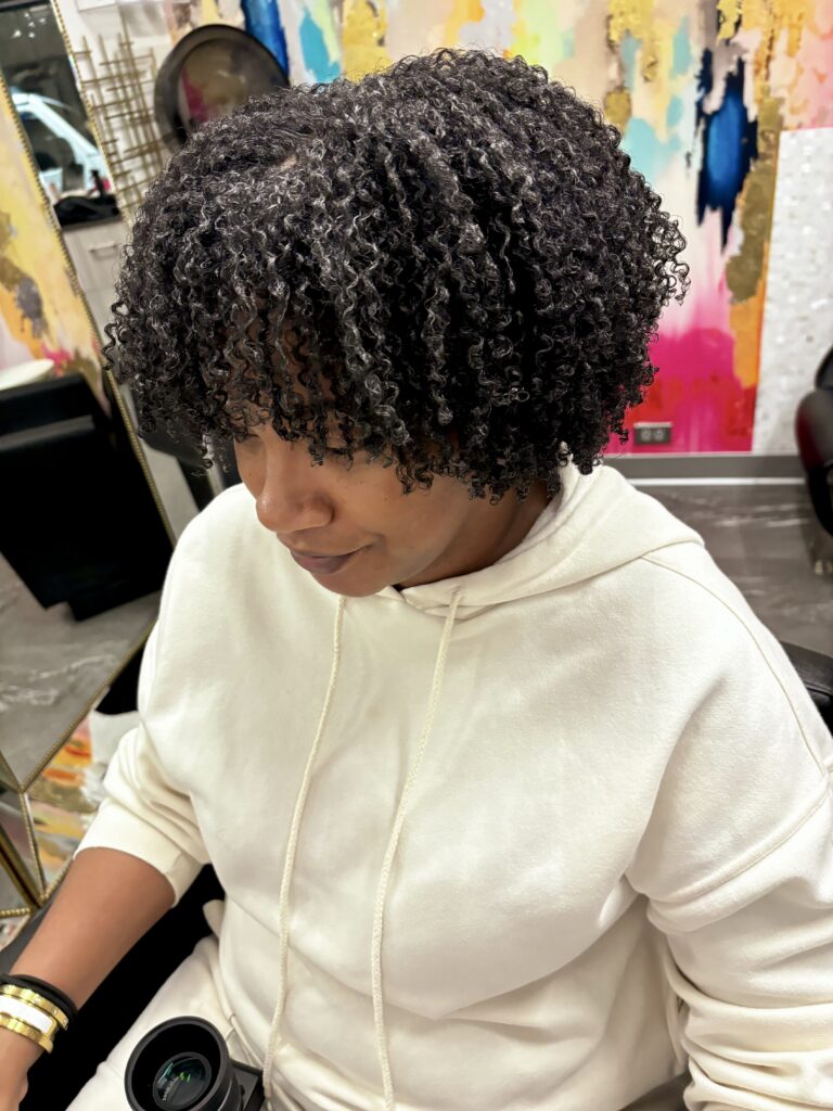 Defined wash n go on Type 4a Hair